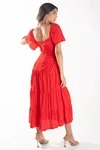 VESTIDO DWZ MANGA CURTA BABADO