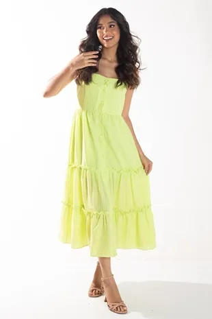 VESTIDO DWZ MID COM BOTOES
