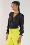 BLUSA DWZ MANGA LONGA TRASNPASSADA