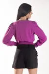 BLUSA DWZ MANGA LONGA TRASNPASSADA