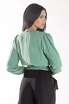 BLUSA DWZ MANGA LONGA TRASNPASSADA