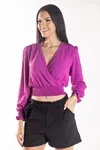 BLUSA DWZ MANGA LONGA TRASNPASSADA
