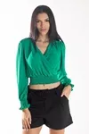 BLUSA DWZ MANGA LONGA TRASNPASSADA