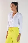 BLUSA DWZ MANGA LONGA TRASNPASSADA