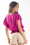 CROPPED DWZ MANGA BABADO LISO