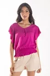 CROPPED DWZ MANGA BABADO LISO