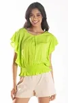 CROPPED DWZ MANGA BABADO LISO