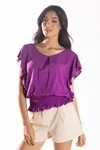 CROPPED DWZ MANGA BABADO LISO