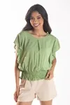 CROPPED DWZ MANGA BABADO LISO