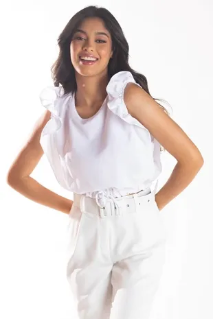 BLUSA DWZ MANGA BABADO