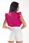 BLUSA DWZ MANGA BABADO