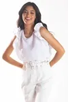 BLUSA DWZ MANGA BABADO