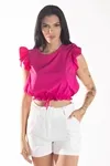 BLUSA DWZ MANGA BABADO