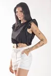 BLUSA DWZ MANGA BABADO