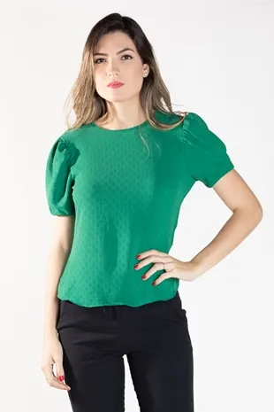 BLUSA DWZ MANGA CURTA LISA