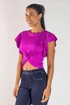 BLUSA DWZ NO FRONTAL CANELADA LISA