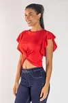 BLUSA DWZ NO FRONTAL CANELADA LISA