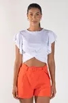 BLUSA DWZ NO FRONTAL CANELADA LISA