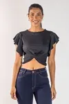 BLUSA DWZ NO FRONTAL CANELADA LISA