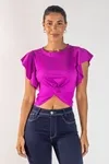 BLUSA DWZ NO FRONTAL CANELADA LISA