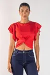 BLUSA DWZ NO FRONTAL CANELADA LISA