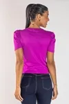 BLUSA DWZ MANGA BUFANTE CANELADA