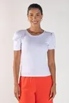 BLUSA DWZ MANGA BUFANTE CANELADA