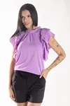 BLUSA DWZ MANGA BABADO COM LASE NA MANGA