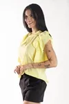 BLUSA DWZ MANGA BABADO COM LASE NA MANGA