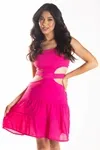 VESTIDO DWZ CURTO COM RECORTES