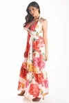 VESTIDO DWZ LONGO ESTAMPADO COM BOJO