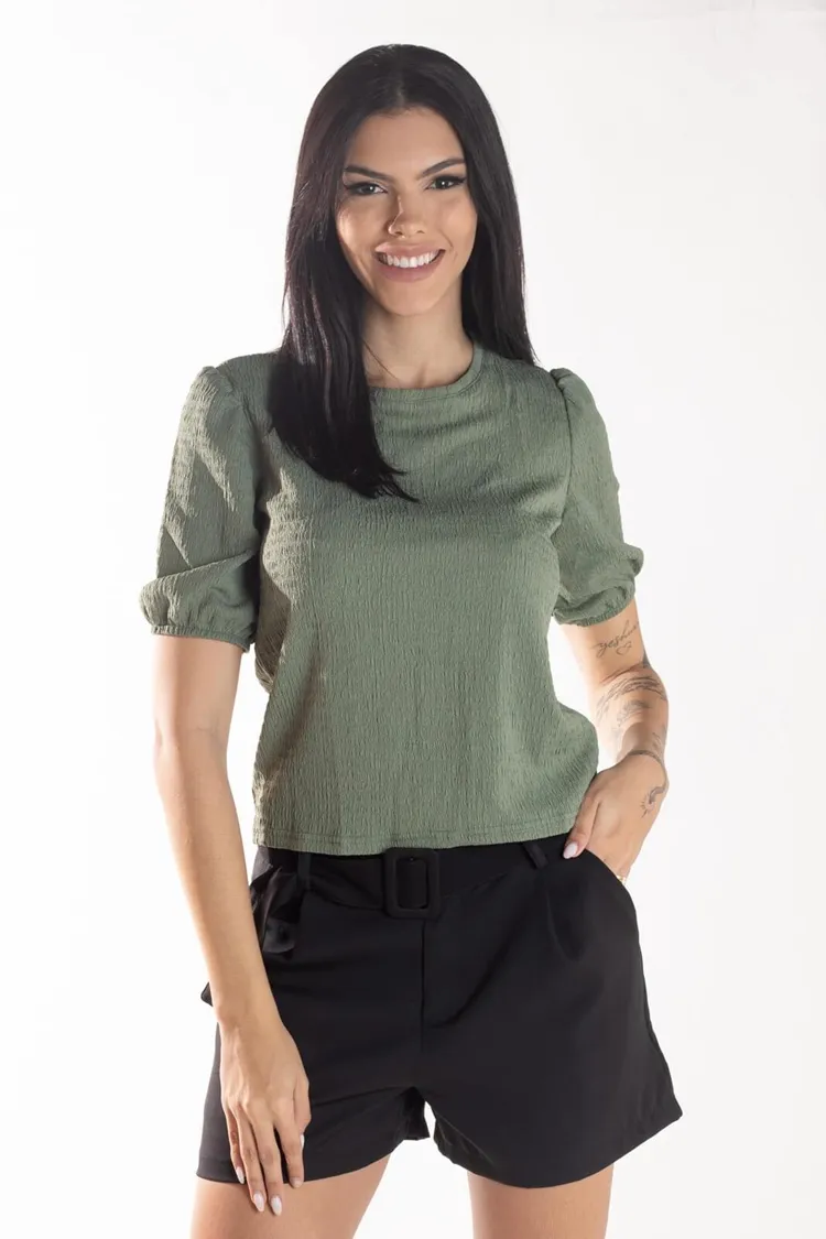 BLUSA DWZ MANGA CURTA