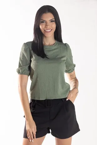 BLUSA DWZ MANGA CURTA