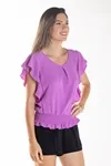 Blusa Dwz Manga Babado