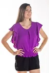 Blusa Dwz Manga Babado