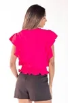 Blusa Dwz Manga Babado