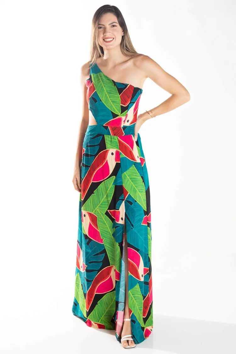 Vestido Dwz Longo Estampado