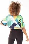 Cropped Dwz Estampado Com Elastico Na Cintura