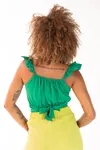 Cropped Dwz Babado Com Amarracao