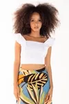 Cropped Dwz Babado Com Amarracao