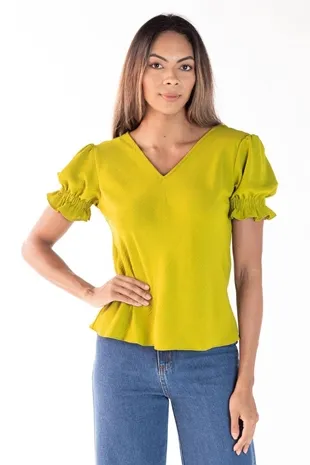Blusa Dwz Gola V Lisa