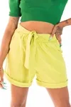 Short Dwz Linho Com Amarracao
