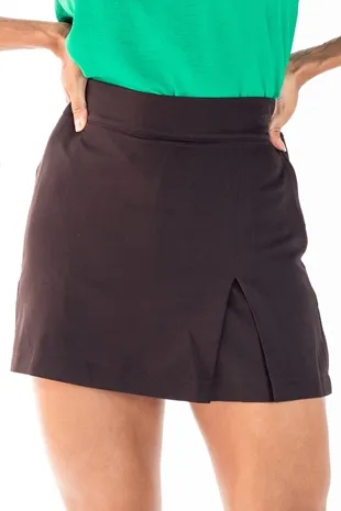 Short Saia Dwz Liso Com Recorte