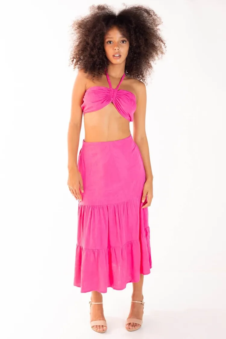 Conjunto Dwz Saia e Cropped