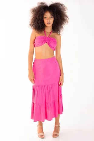 Conjunto Dwz Saia e Cropped