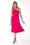 Vestido Dwz Um Ombro Longo