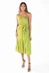 Vestido Dwz Um Ombro Longo
