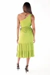 Vestido Dwz Um Ombro Longo