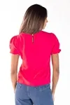 Blusa Dwz Manga Curta Com Elastico Na Manga