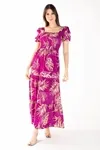 Vestido Dwz Longo Estampado Com Lastex